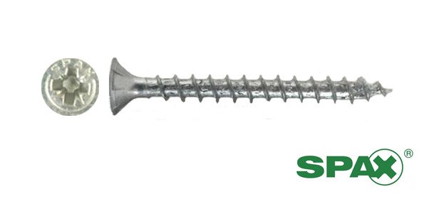 Alternatieve afbeelding voor Spax Spanplattenschrauben 4,5x50mm verzinkt Senkkopf POZI 200 Stück