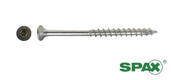 Alternatieve afbeelding voor Spax Spanplattenschrauben 4,5x60mm Teilgewinde verzinkt Senkkopf TORX 100 Stück