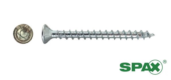 Alternatieve afbeelding voor Spax Spanplattenschrauben 4x30mm verzinkt Senkkopf TORX 200 Stück