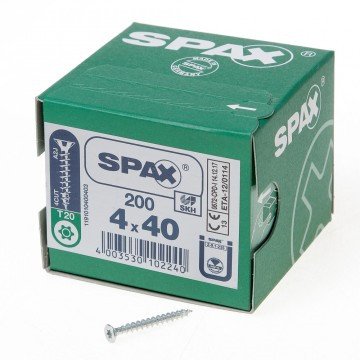 Alternatieve afbeelding voor Spax Spanplattenschrauben 4x40mm verzinkt Senkkopf TORX 200 Stück