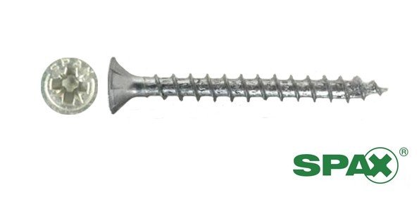 Alternatieve afbeelding voor Spax Spanplattenschrauben 5x70mm verzinkt Senkkopf POZI 100 Stück