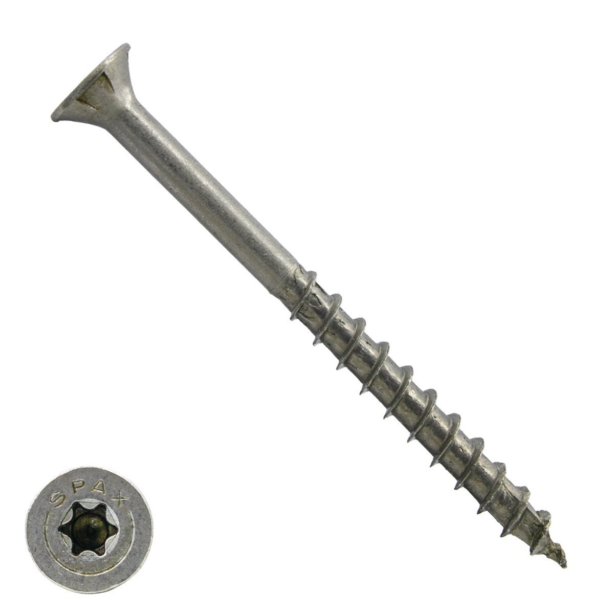 Alternatieve afbeelding voor Spax Spanplattenschrauben 5x80mm Teilgewinde Edelstahl A2 Senkkopf TORX 100 Stück