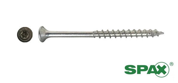Alternatieve afbeelding voor Spax Spanplattenschrauben 5x80mm Teilgewinde verzinkt Senkkopf TORX 100 Stück