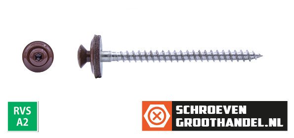 Alternatieve afbeelding voor Spenglerschrauben 4,5x120mm Edelstahl A2 RAL3009 Oxidrot TORX-20 100 Stück