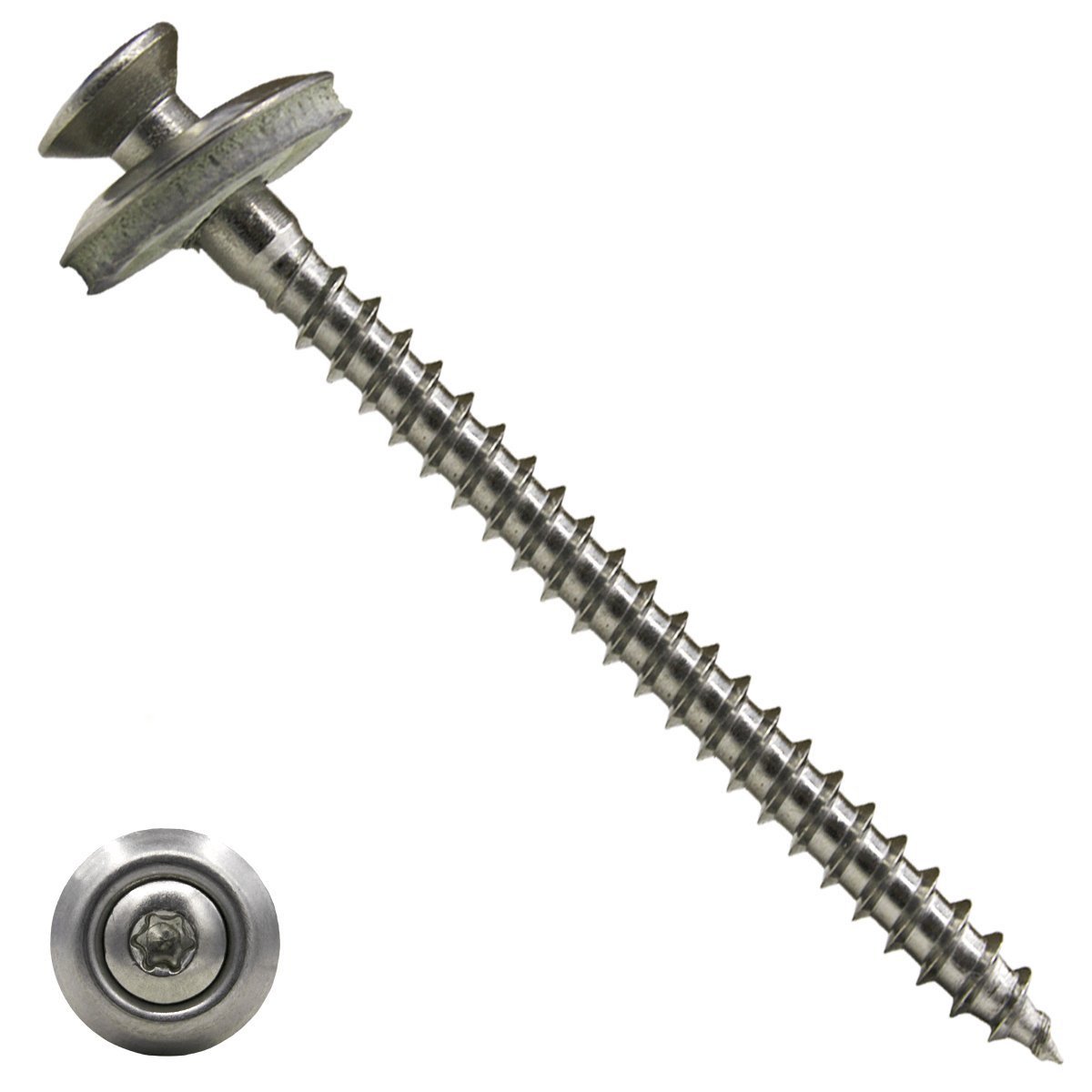 Alternatieve afbeelding voor Spenglerschrauben 4,5x150mm Edelstahl A2 Liseko TORX-20 100 Stück