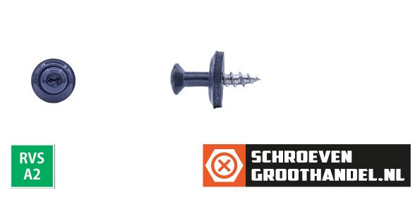 Alternatieve afbeelding voor Spenglerschrauben 4,5x25mm Edelstahl A2 RAL7016 Anthrazitgrau  TORX-20 200 Stück