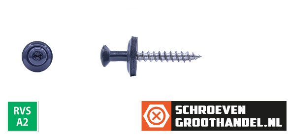 Alternatieve afbeelding voor Spenglerschrauben 4,5x45mm Edelstahl A2 RAL7016 Anthrazitgrau  TORX-20 200 Stück