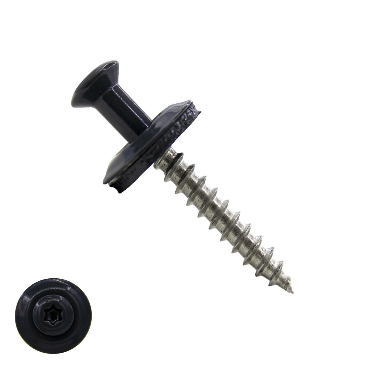 Alternatieve afbeelding voor Spenglerschrauben 4,5x45mm Edelstahl A2 RAL7016 Anthrazitgrau  TORX-20 200 Stück