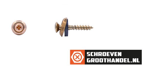 Alternatieve afbeelding voor Spenglerschrauben 4,5x45mm Edelstahl A2 verkupfert Liseko POZI-2 200 Stück