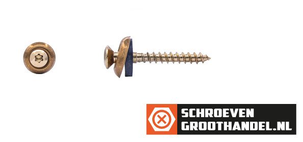 Alternatieve afbeelding voor Spenglerschrauben 4,5x45mm Edelstahl A2 verkupfert Liseko TORX-20 200 Stück