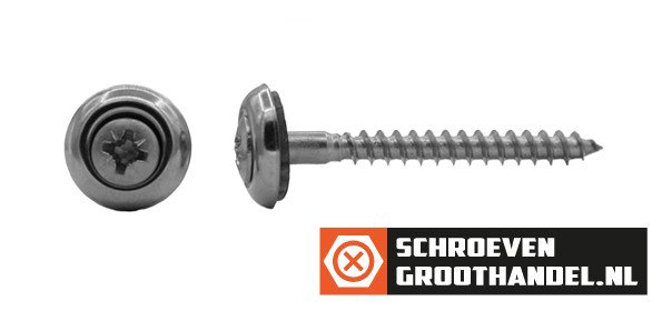 Alternatieve afbeelding voor Spenglerschrauben 4,5x55mm Edelstahl A2 Liseko POZI-2 200 Stück