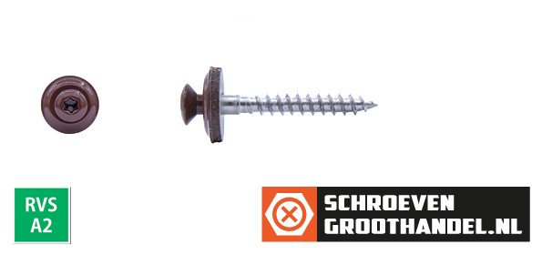 Alternatieve afbeelding voor Spenglerschrauben 4,5x65mm Edelstahl A2 RAL3009 Oxidrot  TORX-20 200 Stück