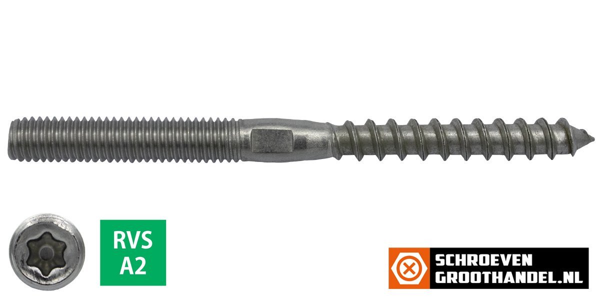 Alternatieve afbeelding voor Stockschrauben M8x120mm TORX-25 Edelstahl A2 100 Stück