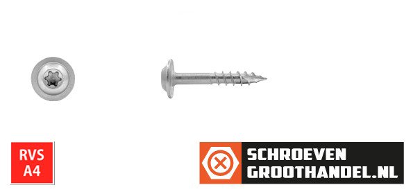 Alternatieve afbeelding voor Tellerkopf Holzbauschrauben 5x35/24mm Edelstahl A4 Tellerkopf TORX-25 200 Stück