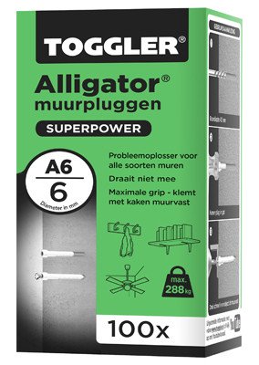 Alternatieve afbeelding voor Toggler Alligator Dübel A6 100 Stück