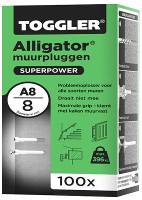 Alternatieve afbeelding voor Toggler Alligator Dübel A8 100 Stück