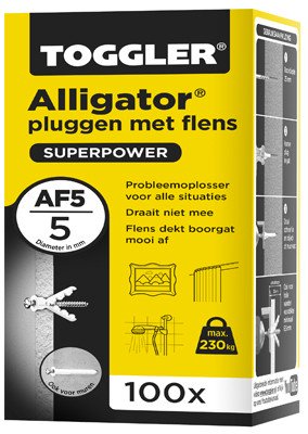 Alternatieve afbeelding voor Toggler Alligator Dübel mit Kragen AF5 100 Stück
