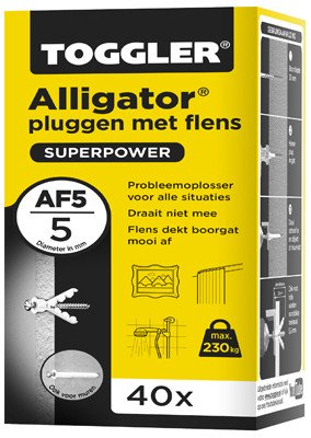 Alternatieve afbeelding voor Toggler Alligator Dübel mit Kragen AF5 40 Stück