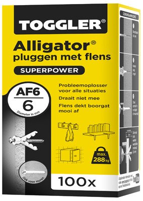 Alternatieve afbeelding voor Toggler Alligator Dübel mit Kragen AF6 100 Stück