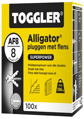 Alternatieve afbeelding voor Toggler Alligator Dübel mit Kragen AF8 100 Stück
