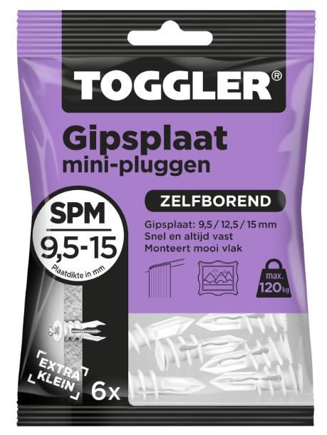 Alternatieve afbeelding voor Toggler Gipsplattendübel SPM 6 Stück