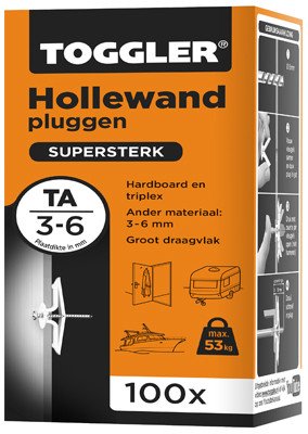 Alternatieve afbeelding voor Toggler Hohlraumdübel TA 3-6mm 100 Stück