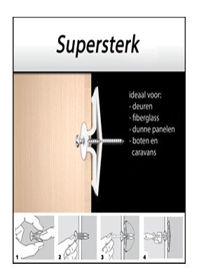 Alternatieve afbeelding voor Toggler Hohlraumdübel TA 3-6mm 100 Stück