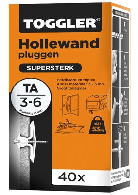 Alternatieve afbeelding voor Toggler Hohlraumdübel TA 3-6mm 40 Stück