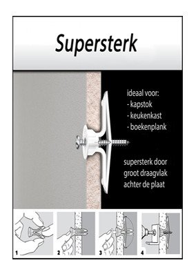 Alternatieve afbeelding voor Toggler Hohlraumdübel TB 9-13mm 20 Stück