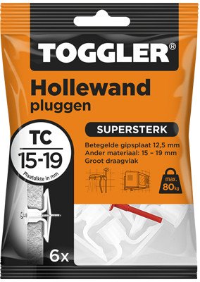 Alternatieve afbeelding voor Toggler Hohlraumdübel TC 15-19mm 6 Stück