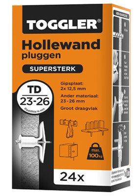 Alternatieve afbeelding voor Toggler Hohlraumdübel TD 23-26mm 24 Stück