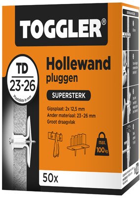 Alternatieve afbeelding voor Toggler Hohlraumdübel TD 23-26mm 50 Stück