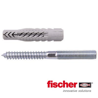 Alternatieve afbeelding voor Universaldübel UX 12x70 K mit Stockschrauben 10x140mm 4 Stück
