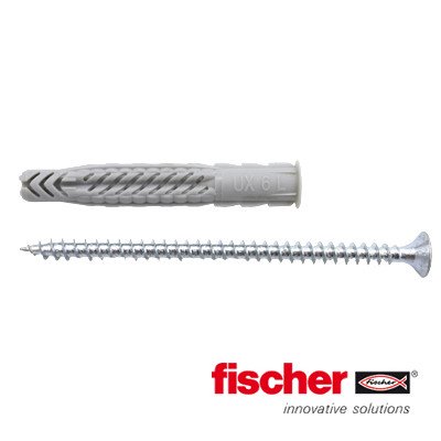 Alternatieve afbeelding voor Universaldübel UX 6x50 R S mit Kragen mit Schrauben 4,5x60mm 10 Stück