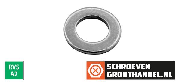 Alternatieve afbeelding voor Unterlegscheiben M3 Edelstahl A2 Din125A  200 Stück