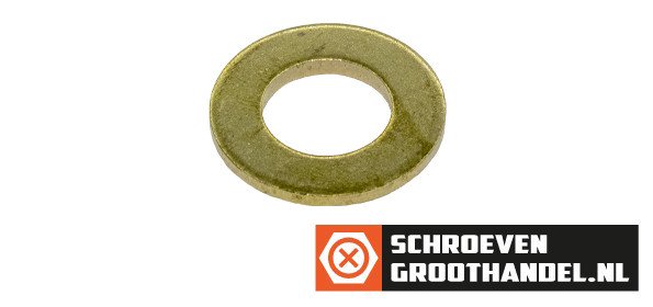Alternatieve afbeelding voor Unterlegscheiben M8 messing DIN125A 50 Stück