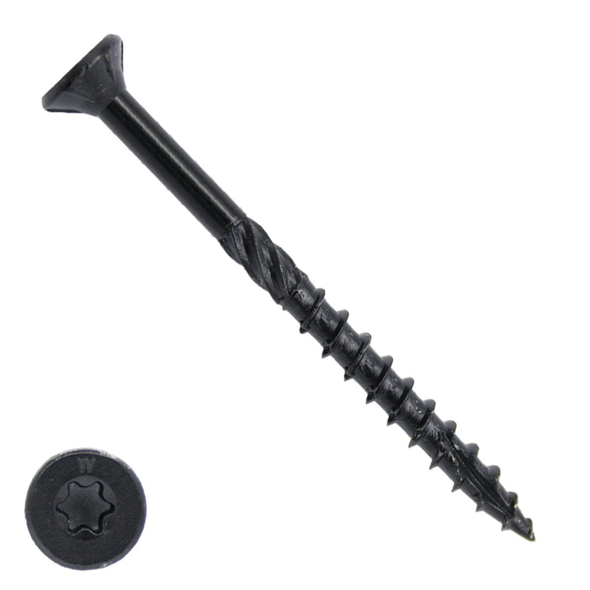 Alternatieve afbeelding voor Woodies Holzbauschrauben Blackline Shield TORX-25 Senkkopf 5x80/50mm 200 Stück