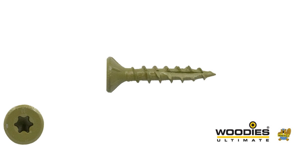 Alternatieve afbeelding voor Woodies Holzbauschrauben Senkkopf Shield TORX-20 4x25mm 200 Stück