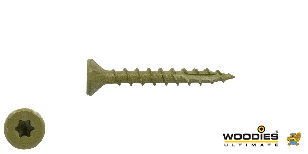 Alternatieve afbeelding voor Woodies Holzbauschrauben Senkkopf Shield TORX-25 4,5x40mm 200 Stück