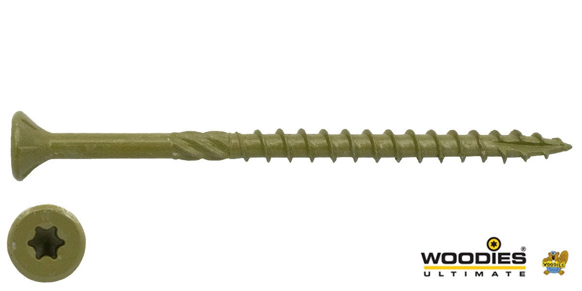 Alternatieve afbeelding voor Woodies Holzbauschrauben Senkkopf Shield TORX-25 6x160/70mm Teilgewinde 100 Stück