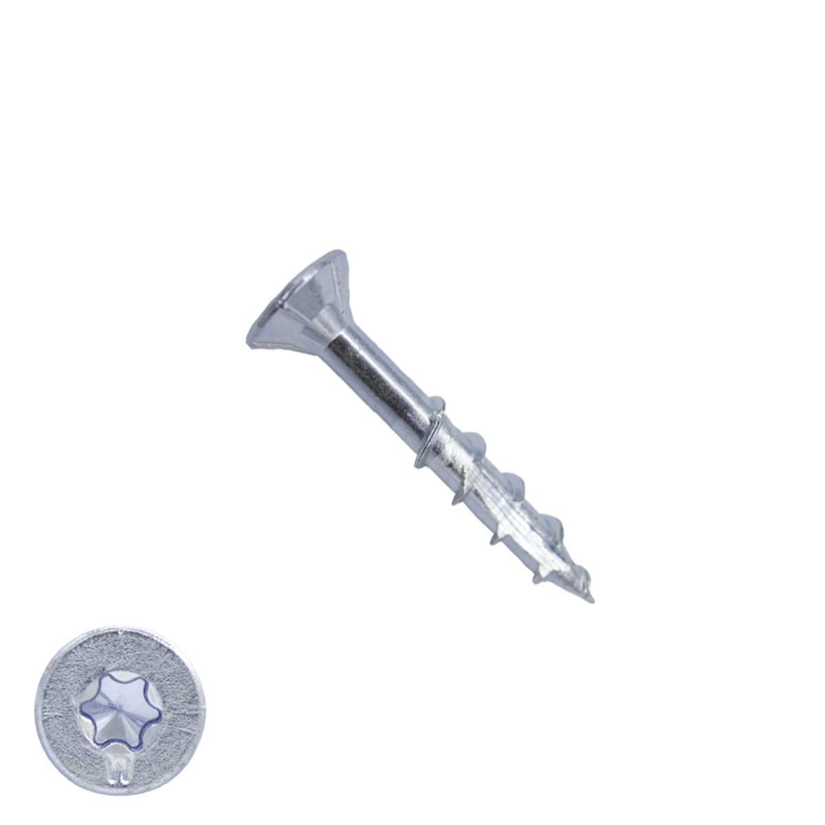 Alternatieve afbeelding voor Woodies Holzbauschrauben verzinkt TORX-15 Senkkopf 3,5x30/18mm Teilgewinde 200 Stück