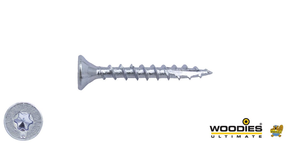 Alternatieve afbeelding voor Woodies Holzbauschrauben verzinkt TORX-20 Senkkopf 4x40mm 200 Stück