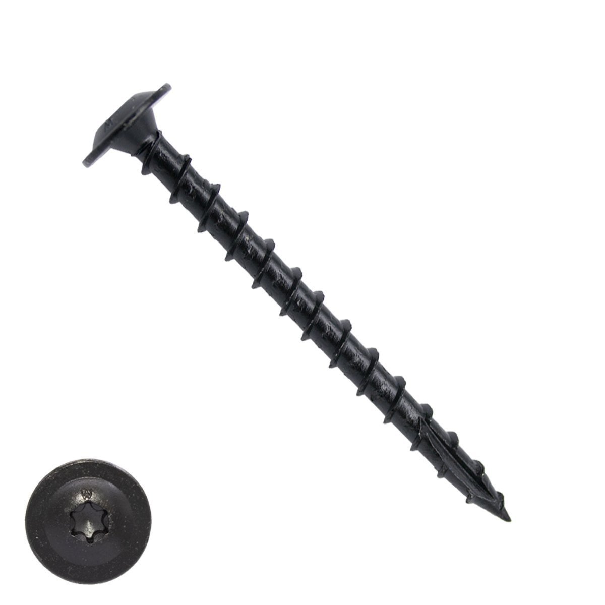 Alternatieve afbeelding voor Woodies Tellerkopf Holzbauschrauben Blackline Shield TORX-30 6x50mm 100 Stück