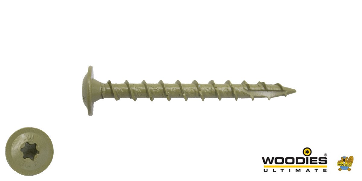Alternatieve afbeelding voor Woodies Tellerkopf Holzbauschrauben Shield TORX-40 8x50mm 50 Stück