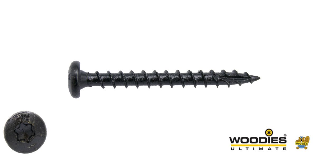 Alternatieve afbeelding voor Woodies Zylinderkopfschrauben Blackline TORX-20 4x40mm 200 Stück 