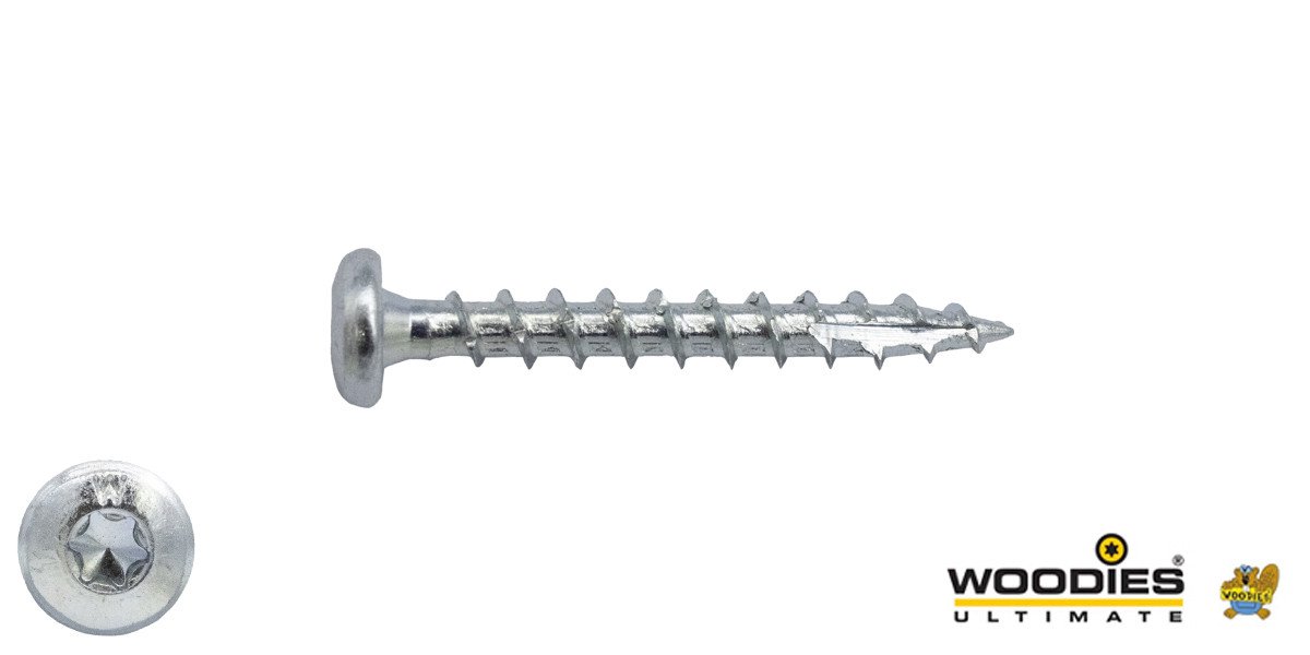 Alternatieve afbeelding voor Woodies Zylinderkopfschrauben verzinkt TORX-20 4x40mm 200 Stück 