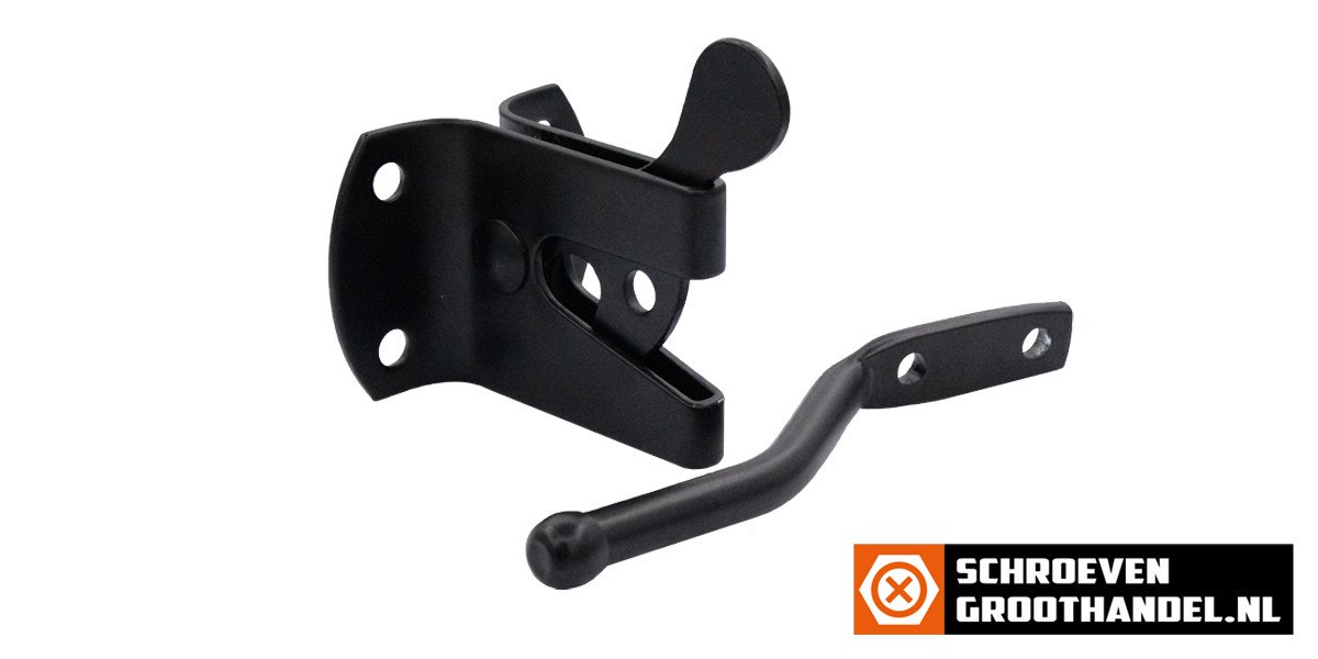 Alternatieve afbeelding voor Zaunschliessung autom. 60 x 45mm Schwarz verzinkt 1 Stück