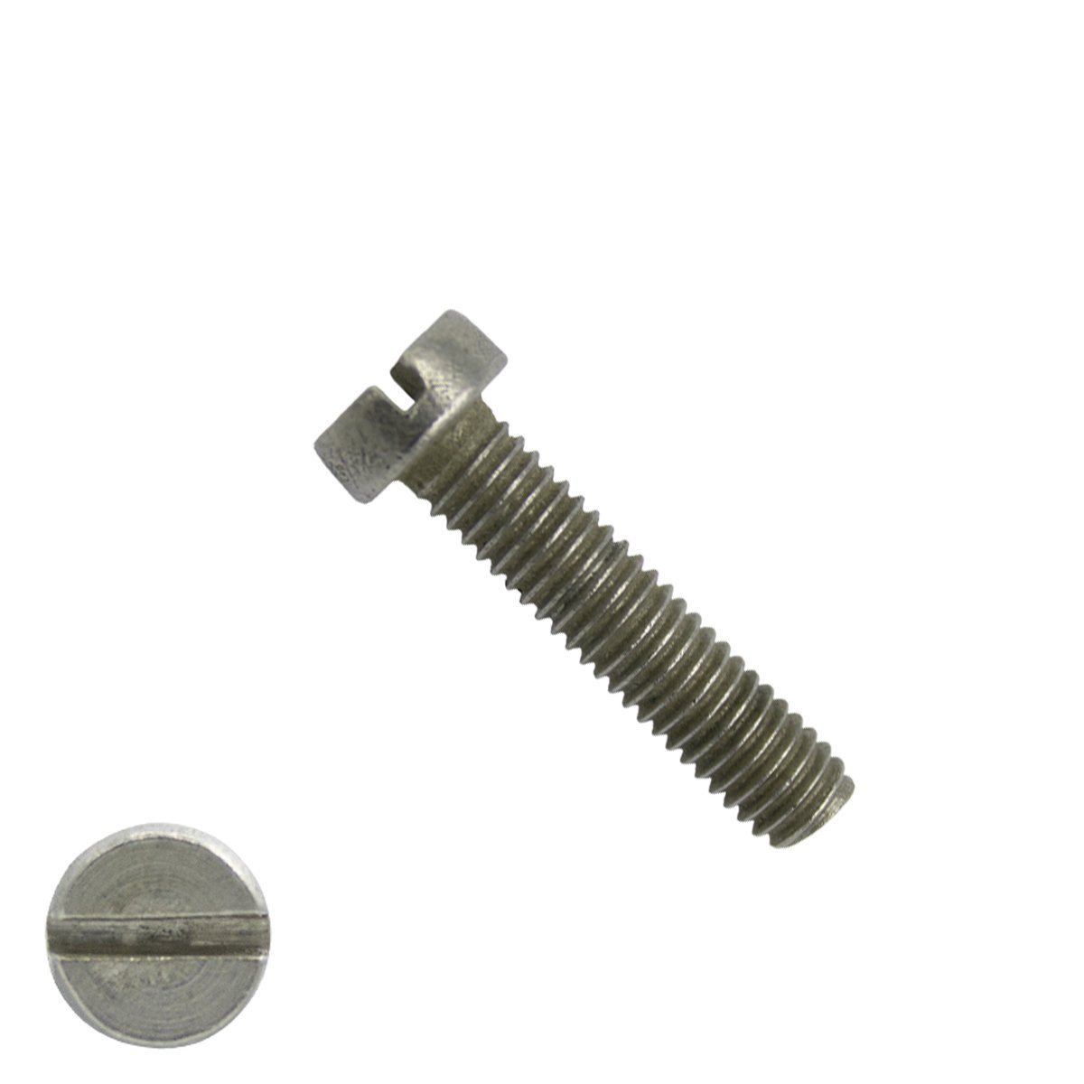 Alternatieve afbeelding voor Zylinderschrauben mit Schlitz M4 x 25mm DIN84 Edelstahl A2  200 Stück