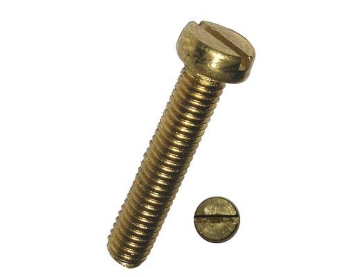 Alternatieve afbeelding voor Zylinderschrauben mit Schlitz M6 x 12mm DIN84 messing  100 Stück