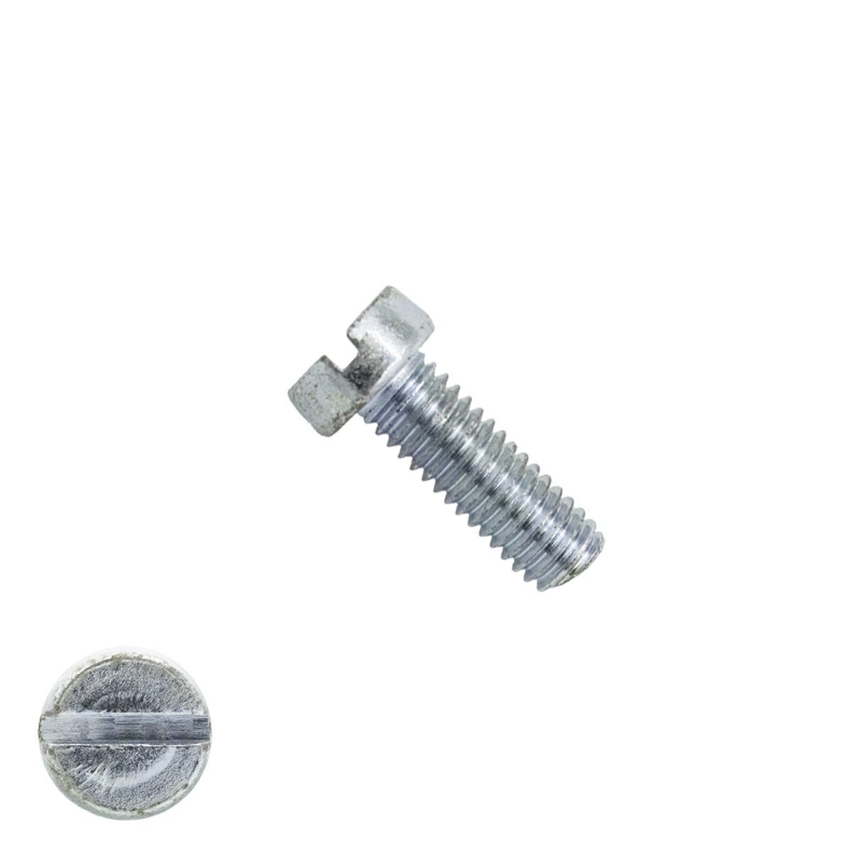 Alternatieve afbeelding voor Zylinderschrauben mit Schlitz M6 x 12mm DIN84 verzinkt  200 Stück